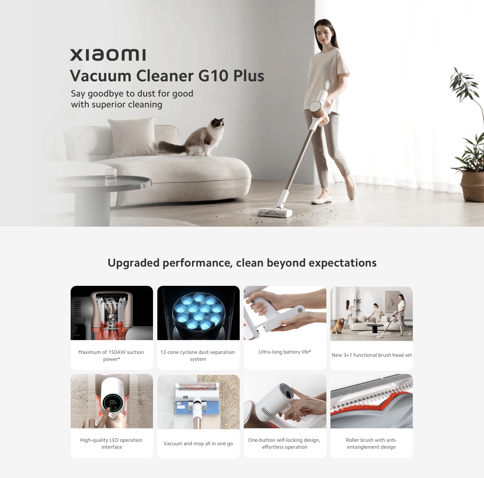 Xiaomi Vacuum Cleaner G10 Plus - Switch Concept